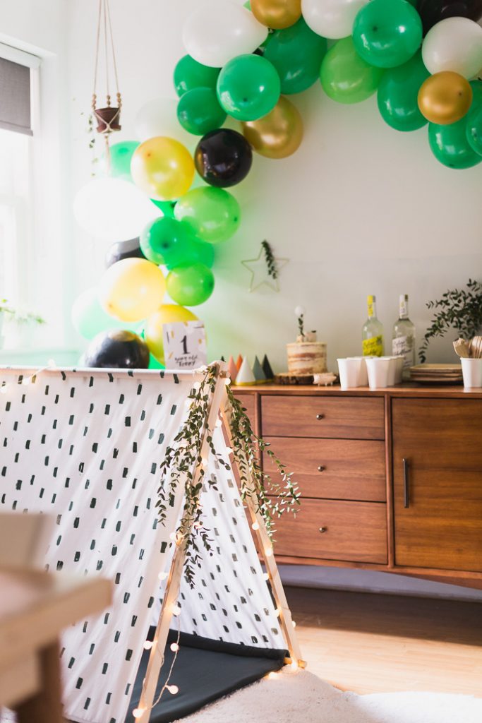 DIY Hand Printed Play Tent