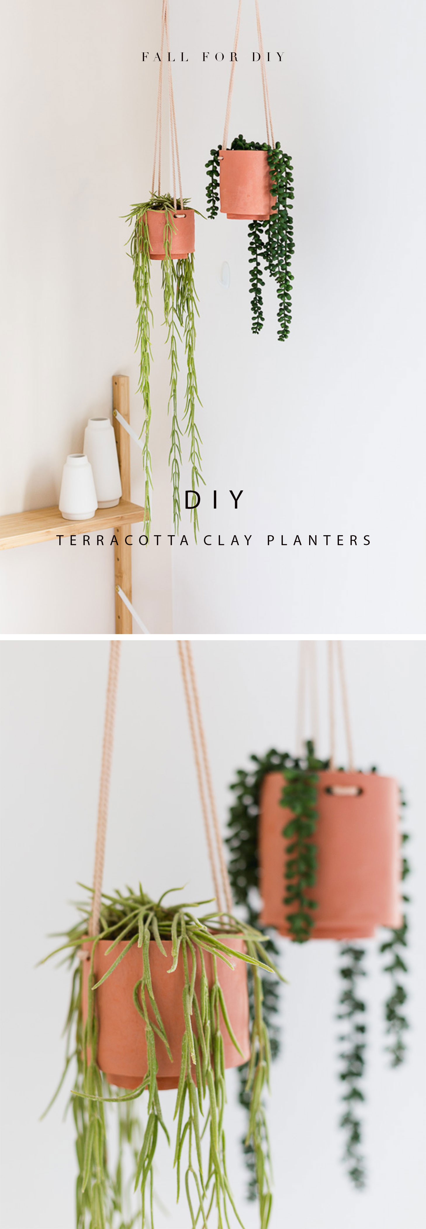 Easy DIY Pot Clips for hanging your Terra Cotta Pots 