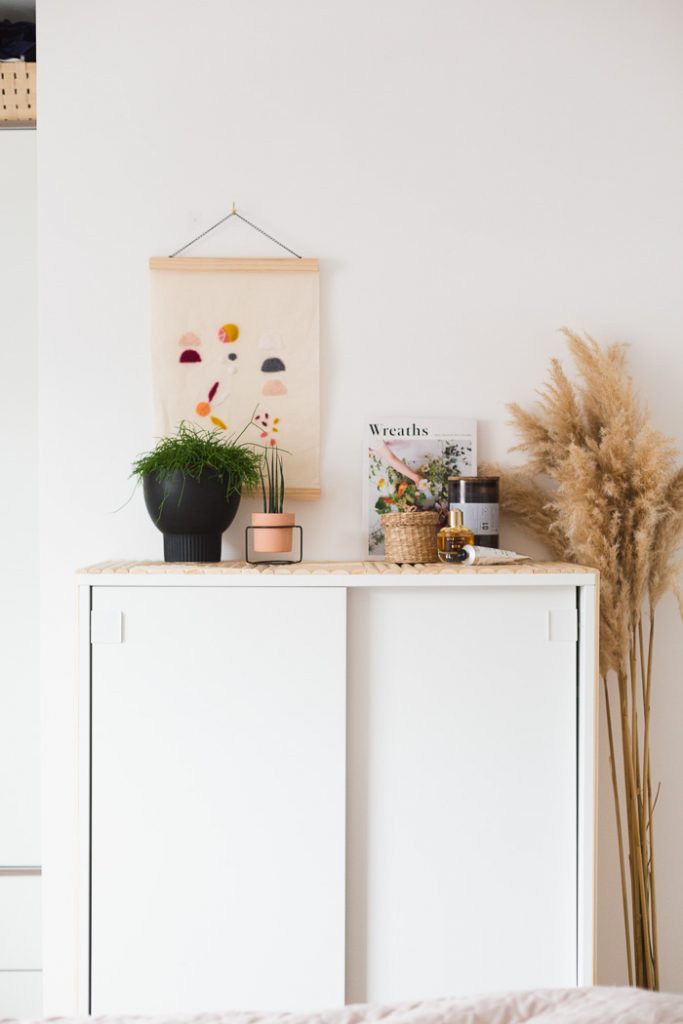 DIY Dowel Faced Cabinet IKEA hack