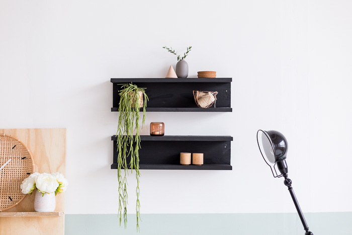 DIY Painted Wooden Shelving Fall For DIY