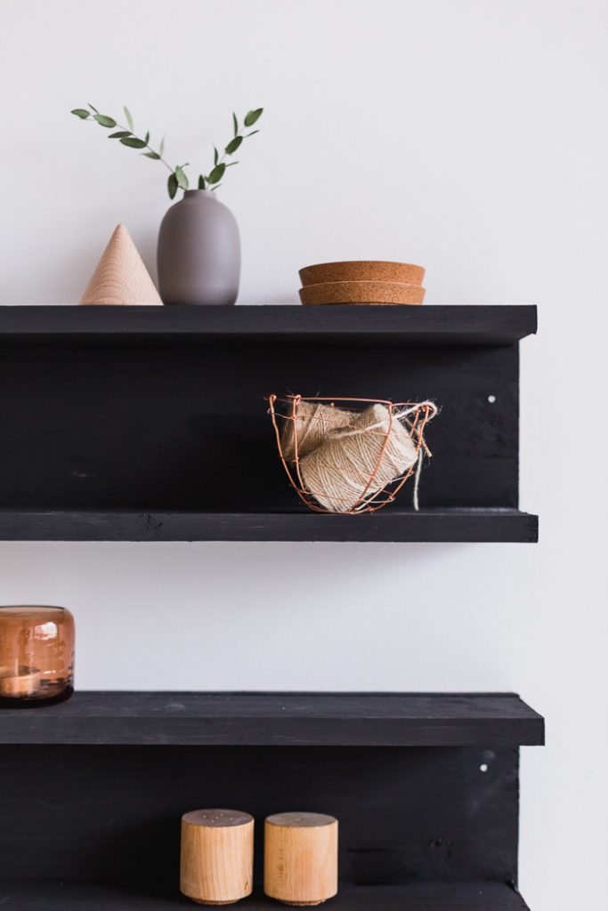 DIY Painted Shelving with Vintage Paints