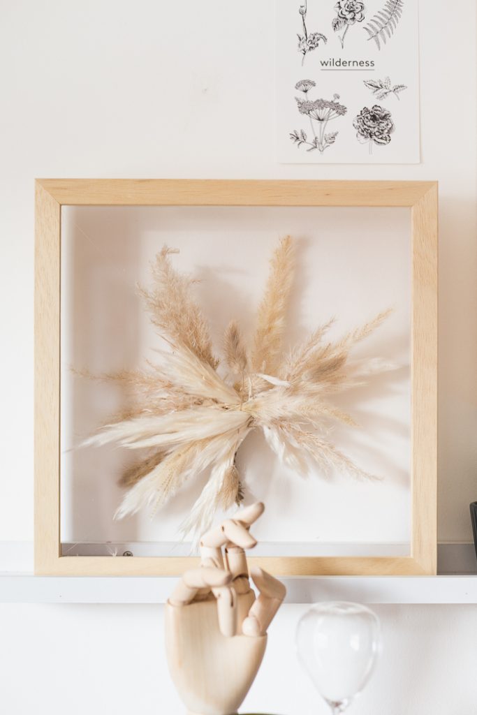 DIY Dried Glasses Suspended Framed Art