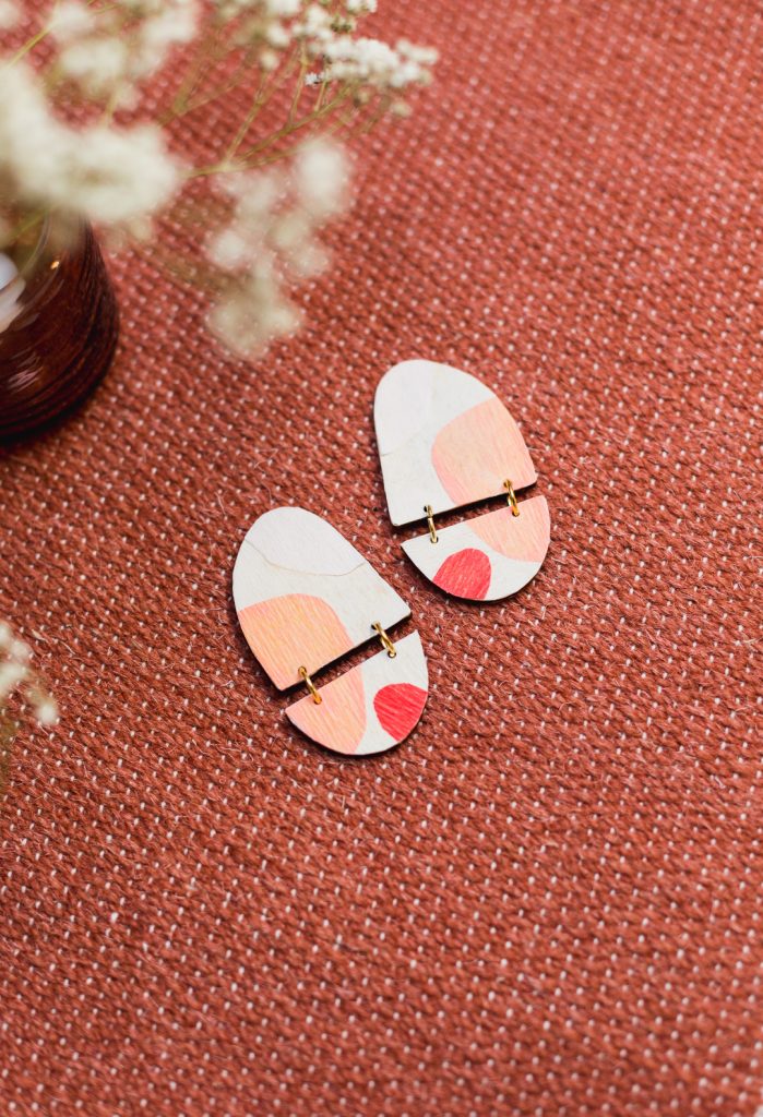 DIY Decoupage Wooden Jewellery