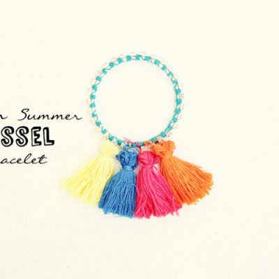 DIY Indian Summer Tassel Bracelet