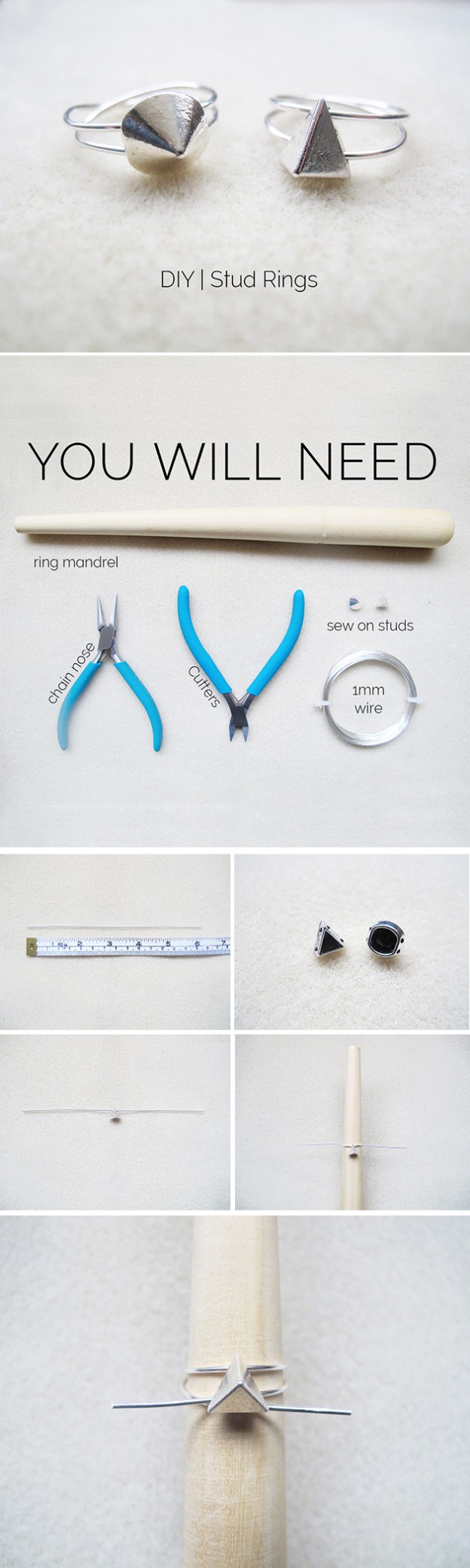 7 Days of Christmas Cracker // DIY Studded Rings Fall For DIY