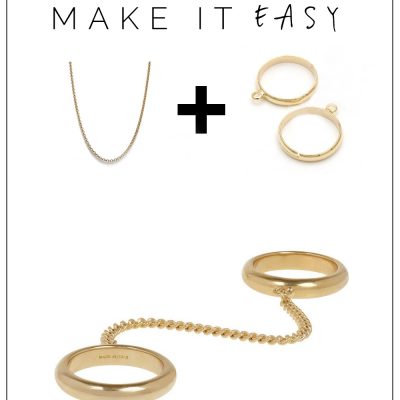Make it Easy: Chloé Inspired Chain Rings