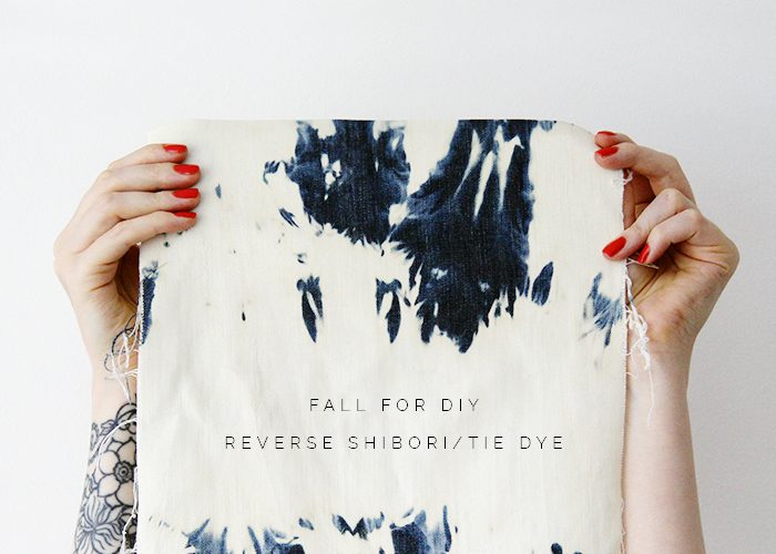 How To Reverse Indigo Shibori Tie Dye Fall For Diy