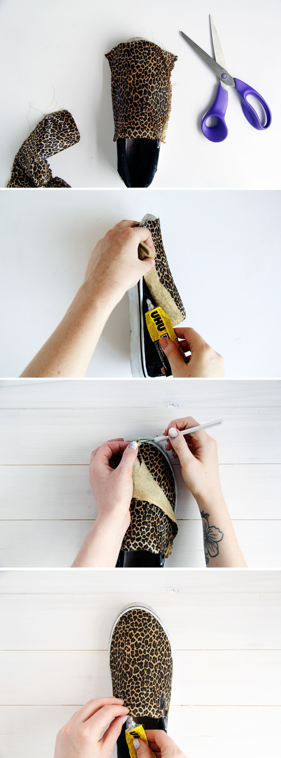 DIY Leopard Print Slip Ons | Fall For DIY