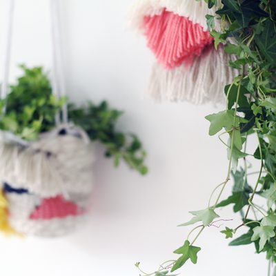 DIY Woven Hanging Planters