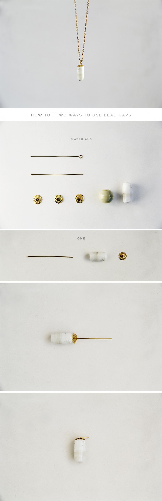 How To Two Ways to Use Bead Caps Fall For DIY