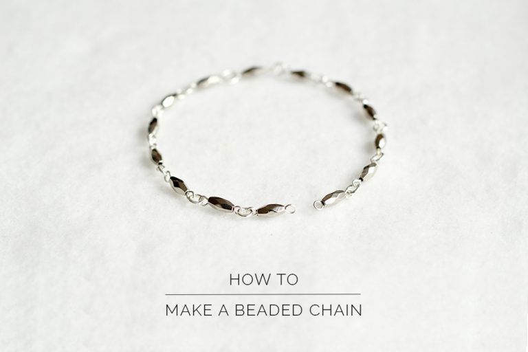 How To Make a Beaded Chain Fall For DIY