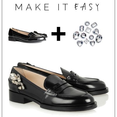 Make it Easy: Crystal Embellished Loafers