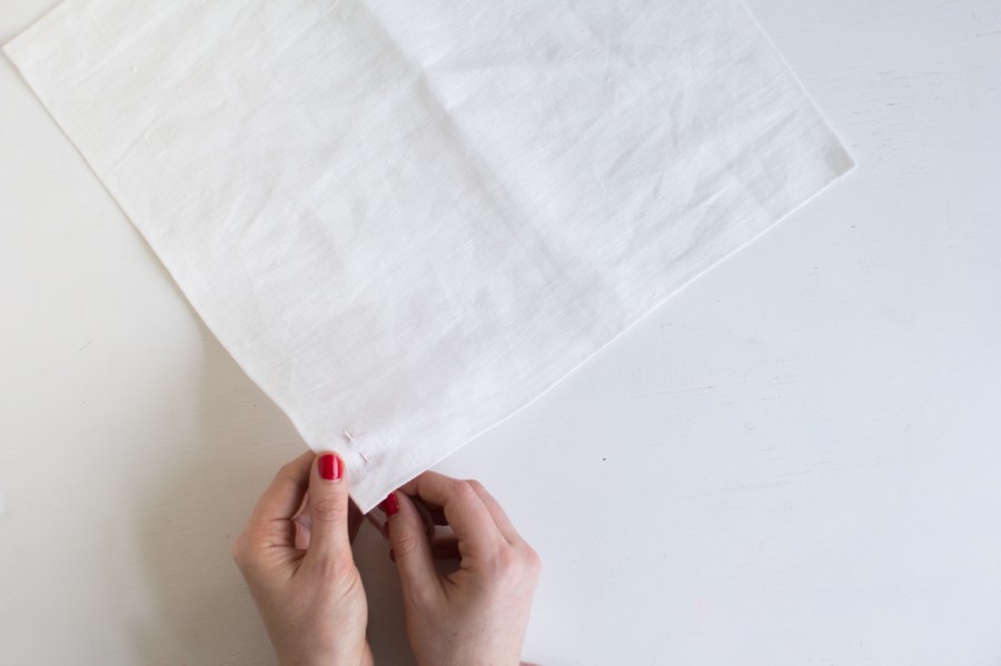 Diy Last Minute Sashiko Stitched Napkins 