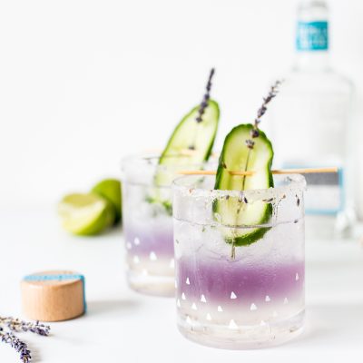DIY your own Lavender Margaritas and the Glasses to Drink them from too!
