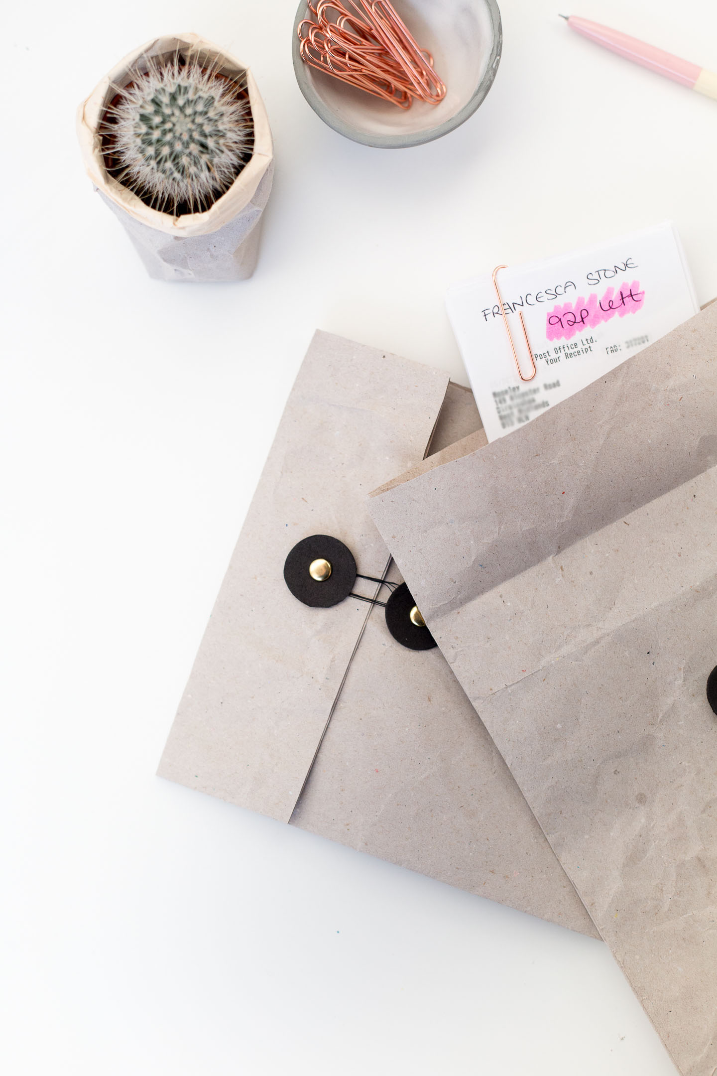 DIY Document Envelopes – Organise your Receipts, Invoices and Bills