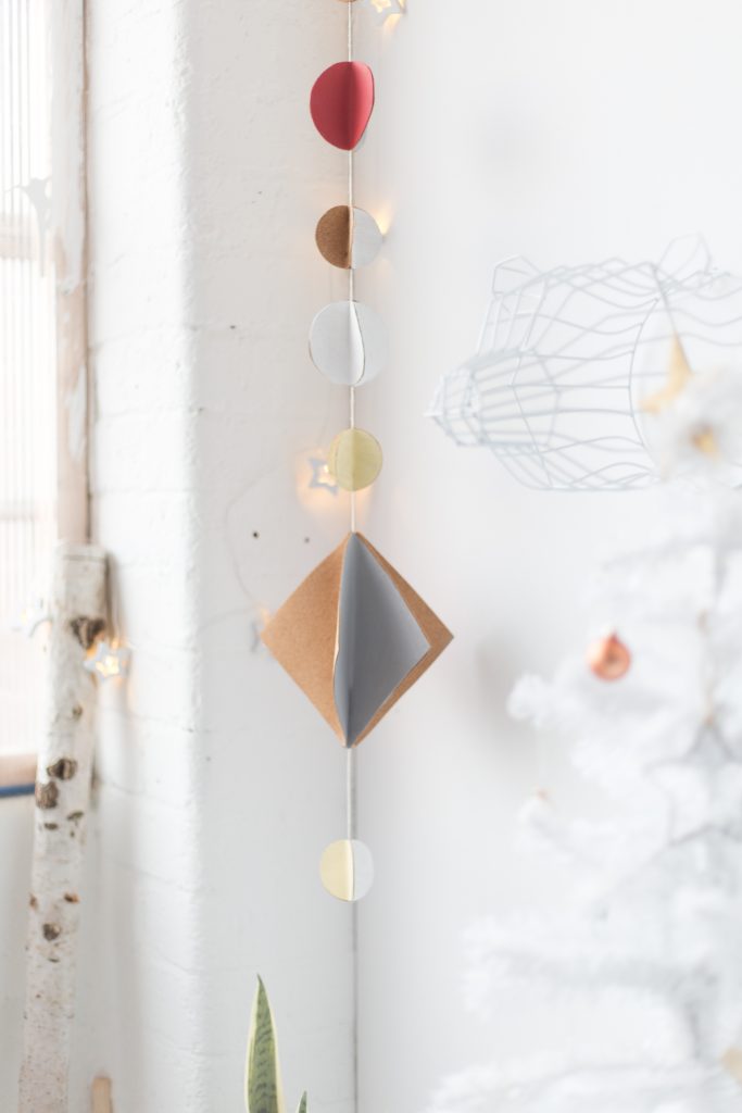 Diy Cork Christmas Hanging Garland 