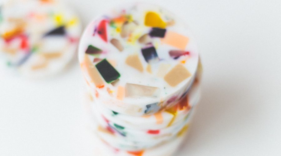 DIY Terrazzo Style Soap Slices | @fallfordiy