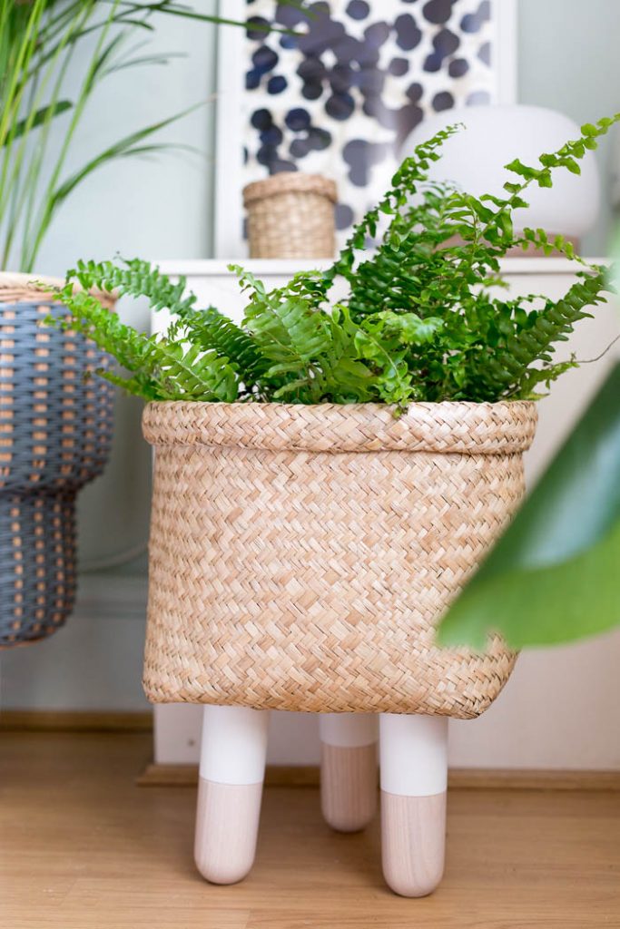 DIY Legged Basket Planter Fall For DIY