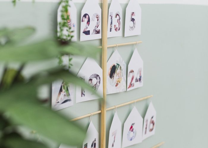 DIY Photo Tree Advent Calendar