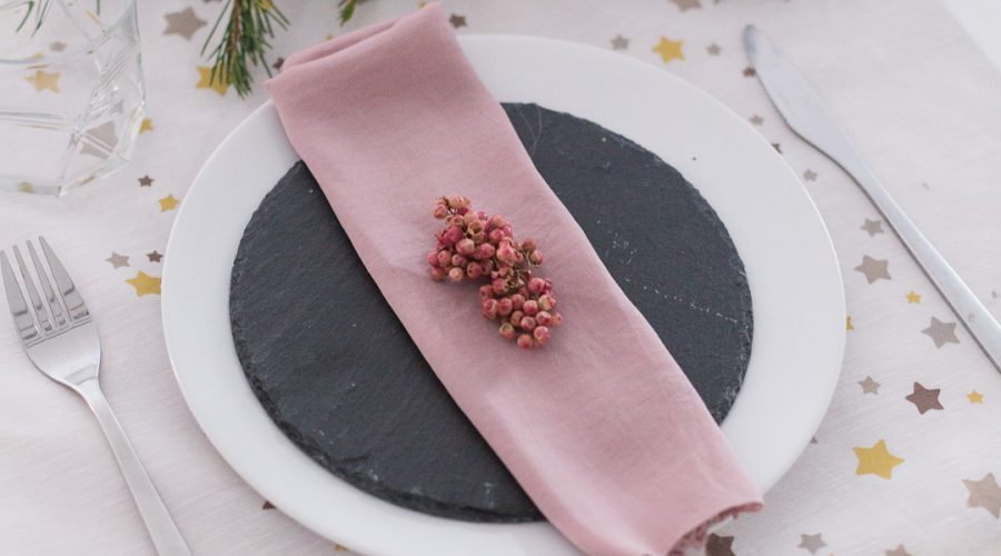 DIY Printed Table Runner with Vintage Paints
