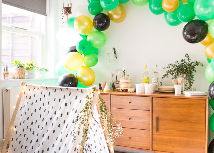 DIY Hand Printed Play Tent