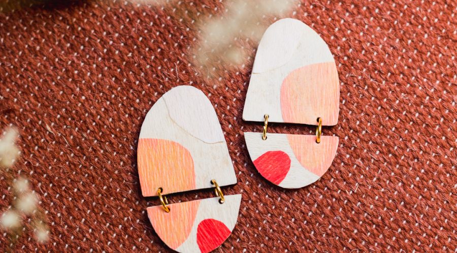 DIY Decoupage Wooden Jewellery