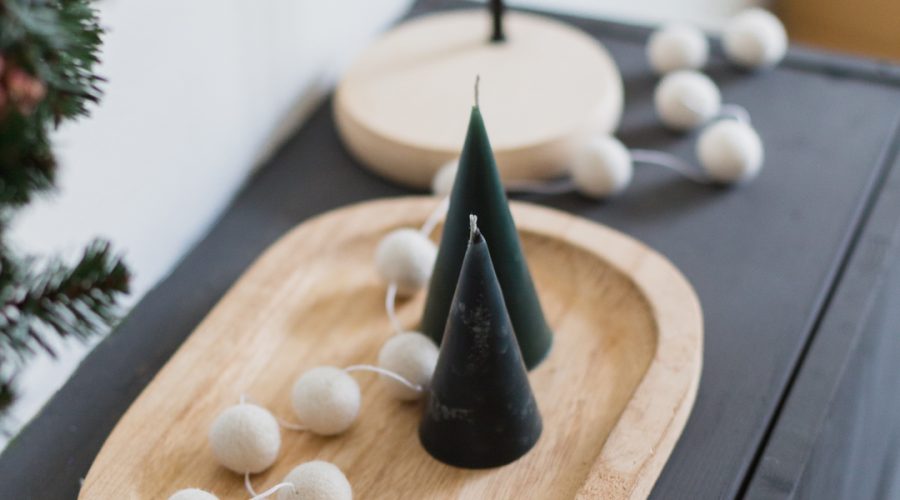 DIY Festive Tree Candles