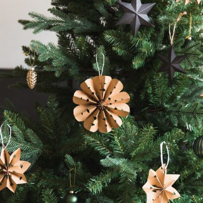 DIY Recycled Paper Star Decorations