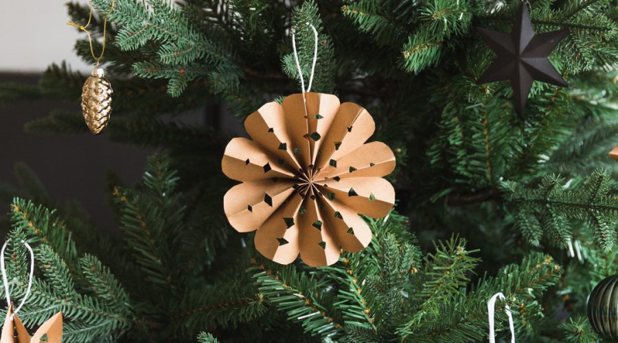 DIY Paper Fan Ornaments