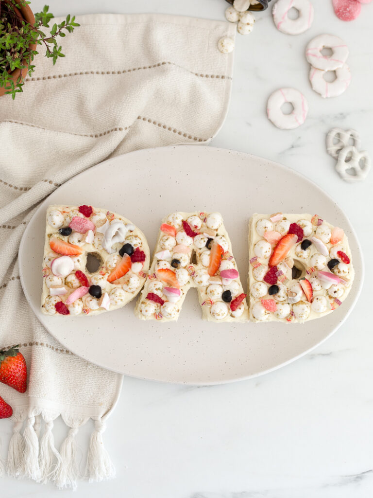 Letter Cake - Sweetie topped – Bald Baker