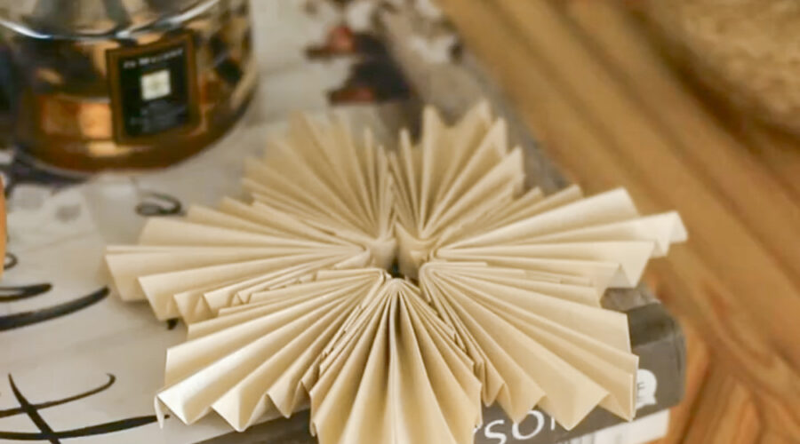 Folded Paper Christmas Decorations