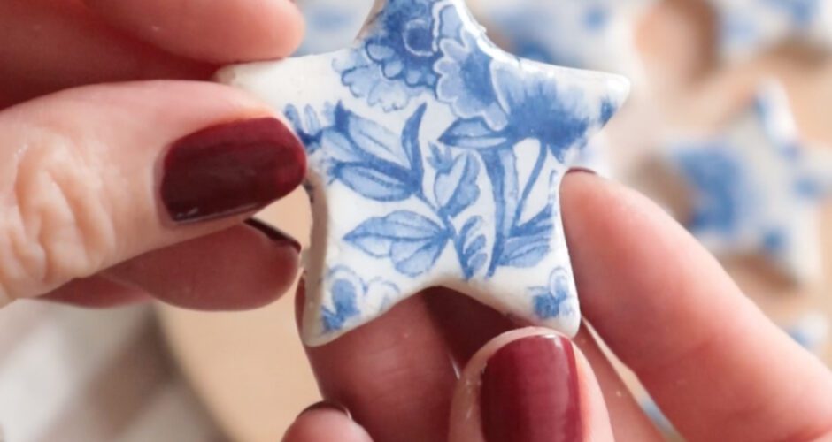 Air Dry Clay Delft Festive Stars